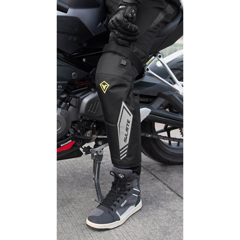 Motorcycle Electric Heating Knee Pads Winter Warm with Protective Gear