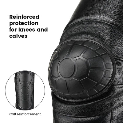 Windproof and Warm Winter Motorcycle Leather Knee Pads