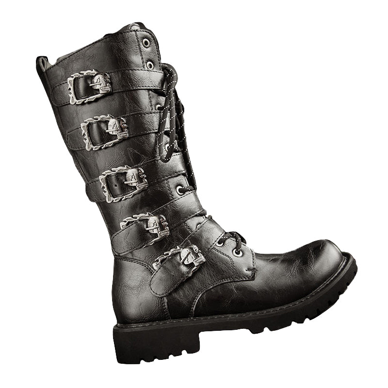 Punk Motorcycle Cruiser Boots