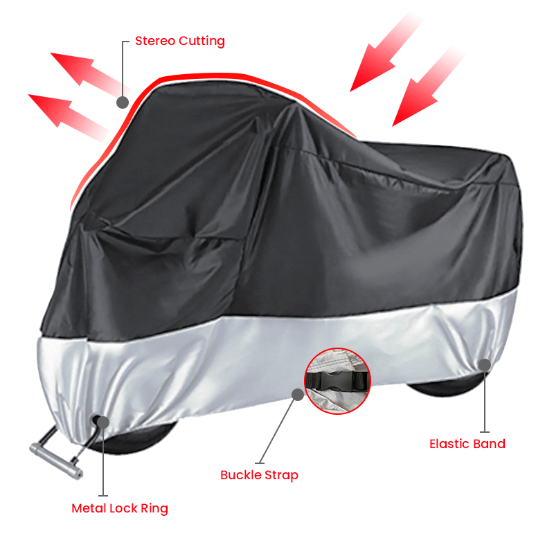 All-Weather Motorcycle Cover Waterproof Dustproof And Sun Protection