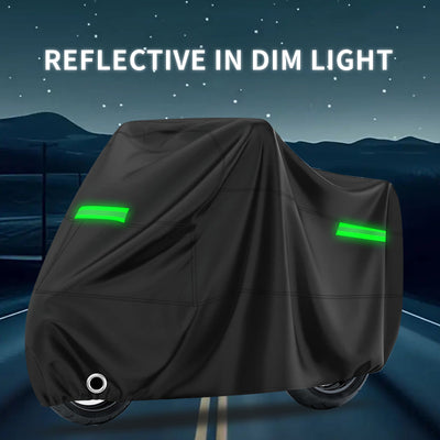 Motorcycle Cover Silver-coated Cloth Rainproof Dustproof Sun Protection