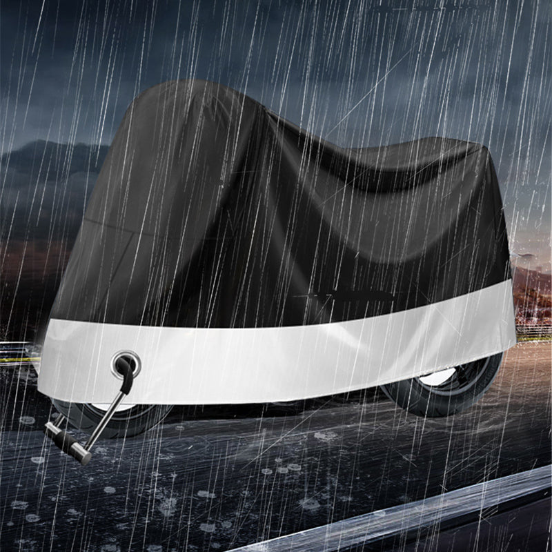 Motorcycle Cover Silver-coated Cloth Rainproof Dustproof Sun Protection