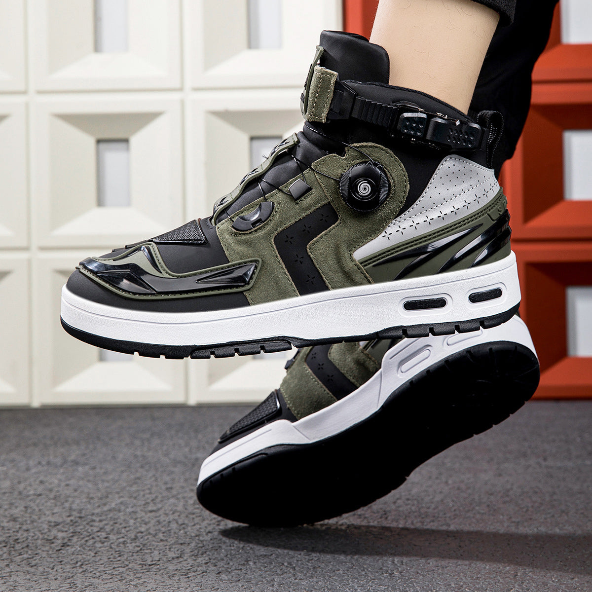 Men's Genuine Leather Off-Road Motorcycle Boots