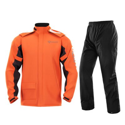 Motorcycle Split Raincoat Pants Suit with Hidden Shoe Covers