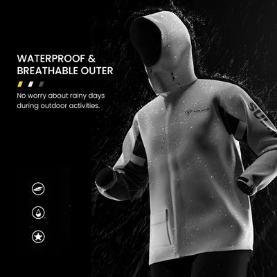 Motorcycle Split Raincoat Pants Suit with Hidden Shoe Covers