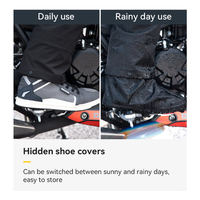 Split Riding Raincoat Pants Suit with Rain Boots