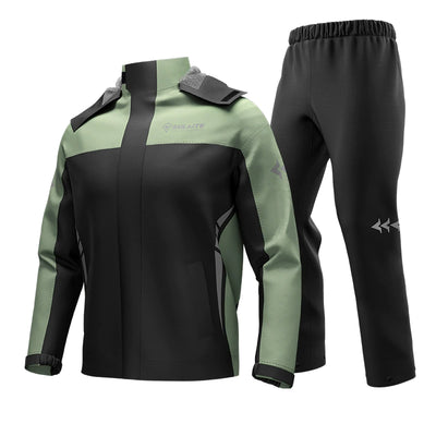 Split Riding Raincoat Pants Suit with Rain Boots