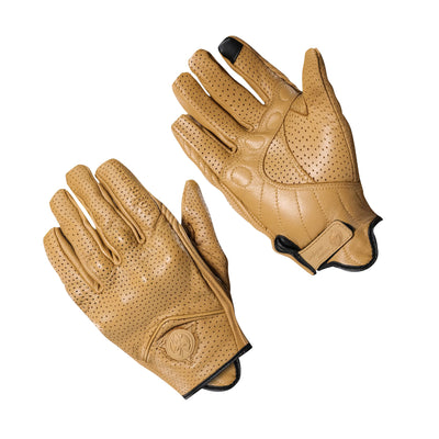 Short Cuff Motorcycle Leather Gloves