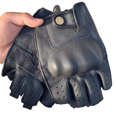 Retro Motorcycle Cowhide Leather Gloves