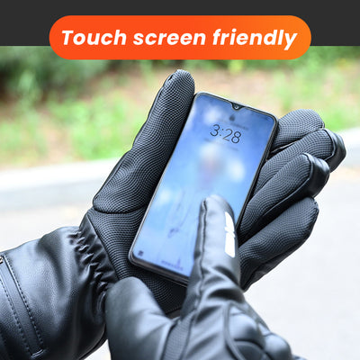 Motocycle Electric Heated Gloves Touch Screen Friendly Winter