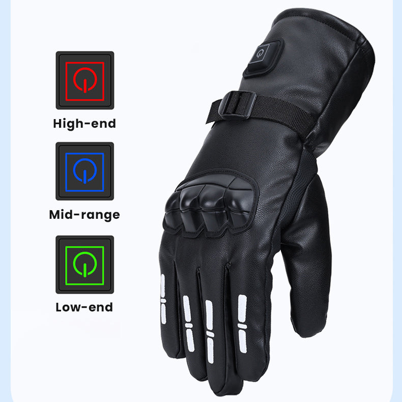 Motocycle Electric Heated Gloves Touch Screen Friendly Winter