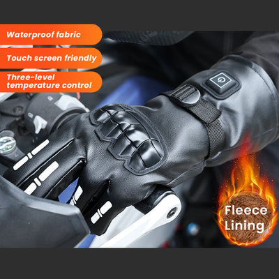 Motocycle Electric Heated Gloves Touch Screen Friendly Winter