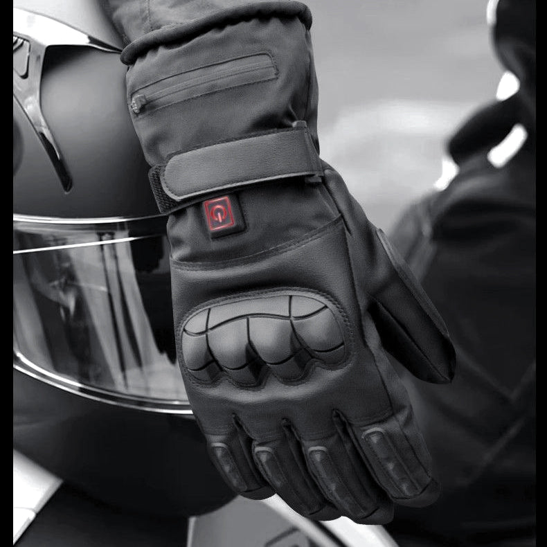Motocycle Electric Heated Gloves Touch Screen Friendly Winter