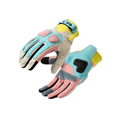 Macaron Color Outdoor Motorcycle Gloves