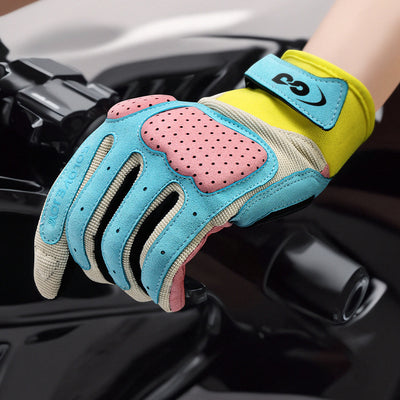 Macaron Color Outdoor Motorcycle Gloves