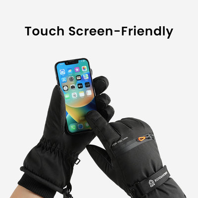 Winter Riding Gloves With Fleece Lining Warm Touchscreen Windproof