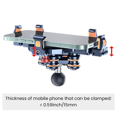 Flexible Anti-Shake Motorcycle Phone Mount