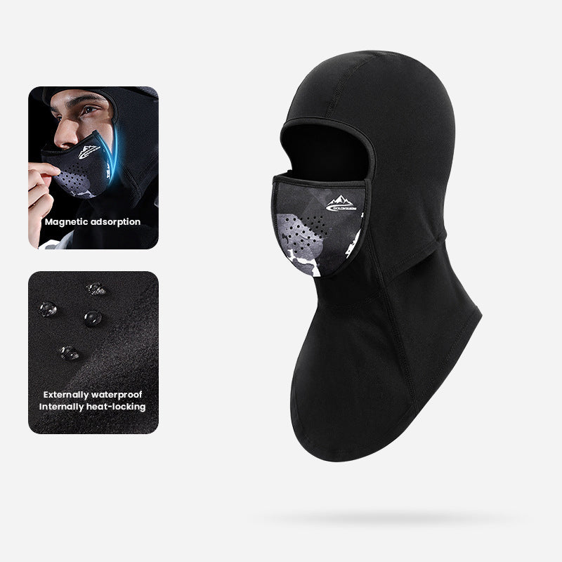 Winter Magnetic Full Face Mask Warm Windproof