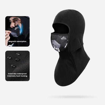 Winter Magnetic Full Face Mask Warm Windproof