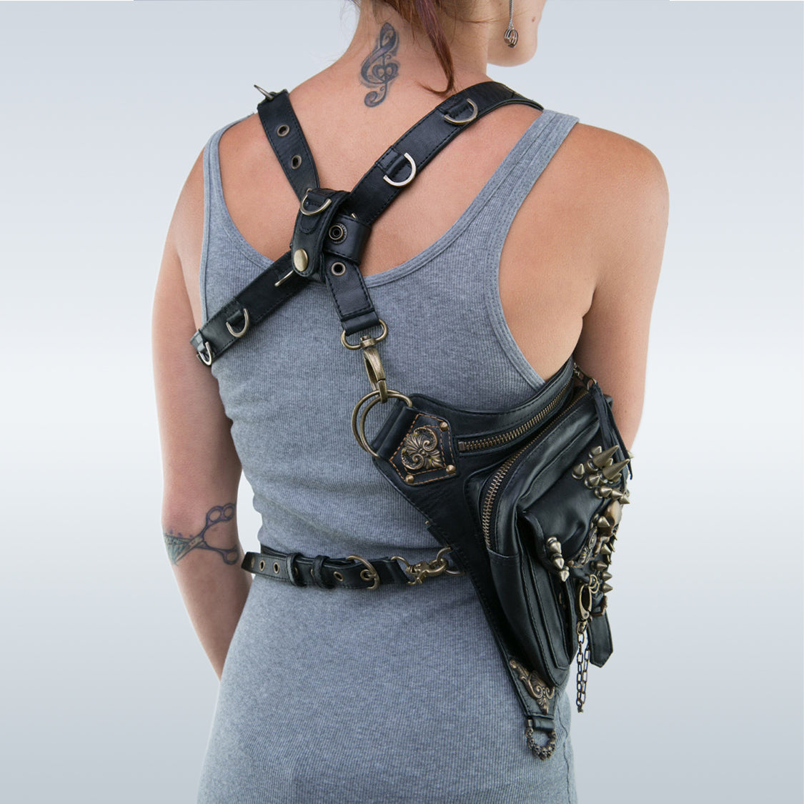 Retro Gothic Skull Bag