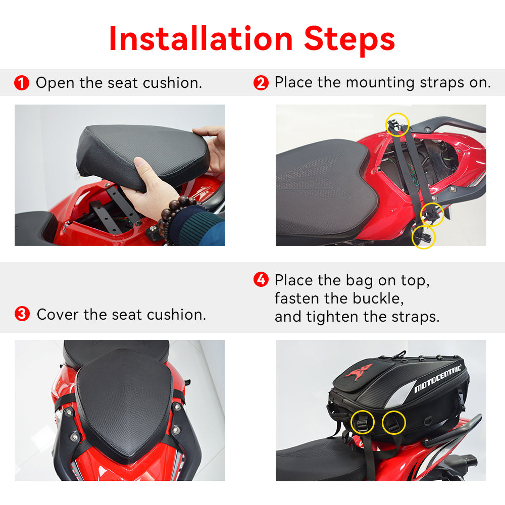 Waterproof Motorcycle Backseat Bag