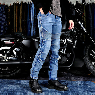 Men's Motorcycle Kevlar Tear-Resistant Denim Jeans