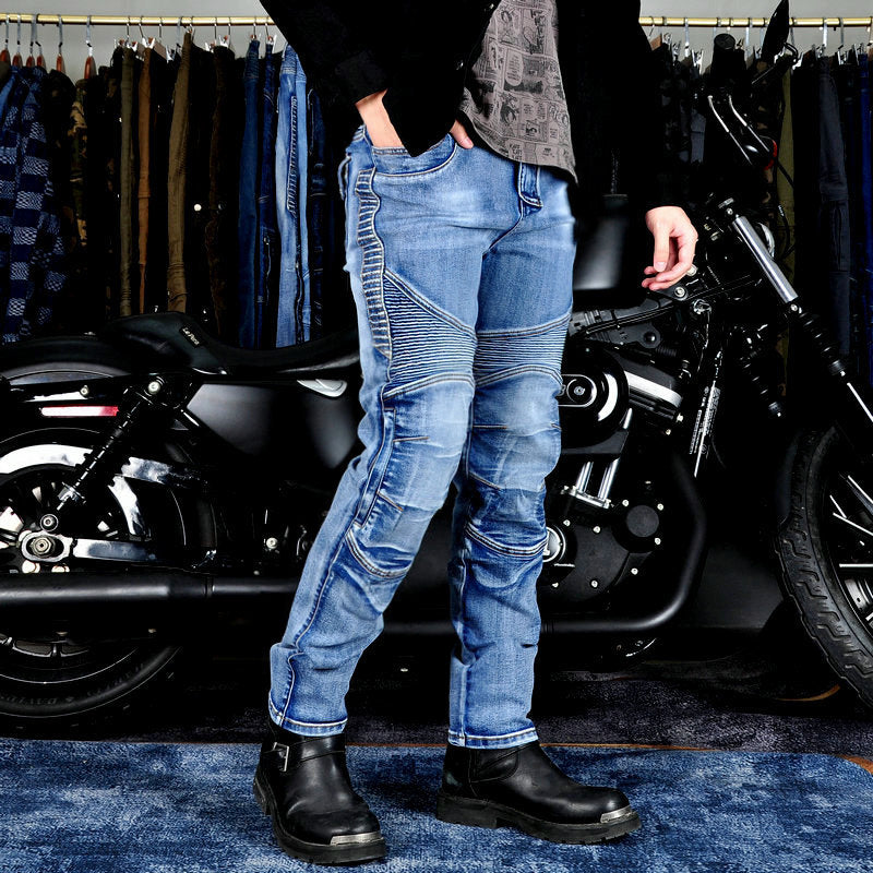 Men's Motorcycle Kevlar Tear-Resistant Denim Jeans