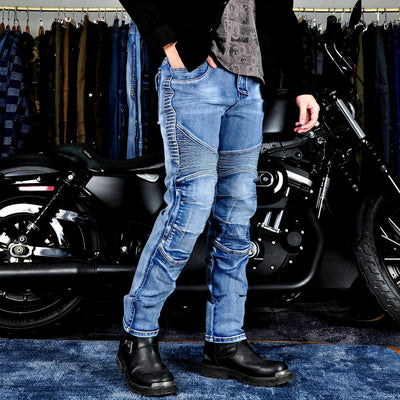 Men's Motorcycle Kevlar Tear-Resistant Denim Jeans