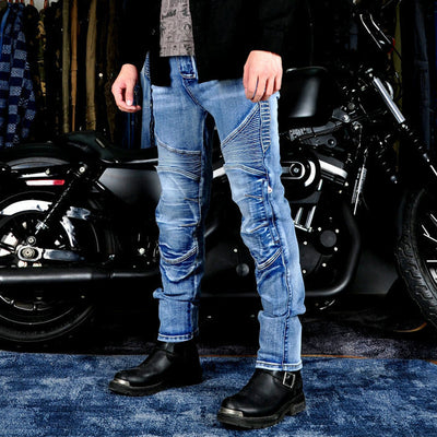 Men's Motorcycle Kevlar Tear-Resistant Denim Jeans
