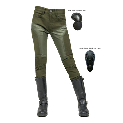 Women Summer Motorcycle Racing Slim Fit Meshed Jeans