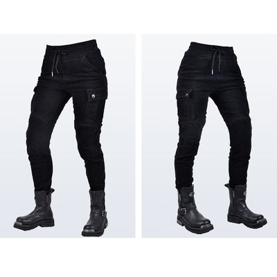 Women Motorcycle Kevlar K-6 Casual Tighten Legs Riding Pants