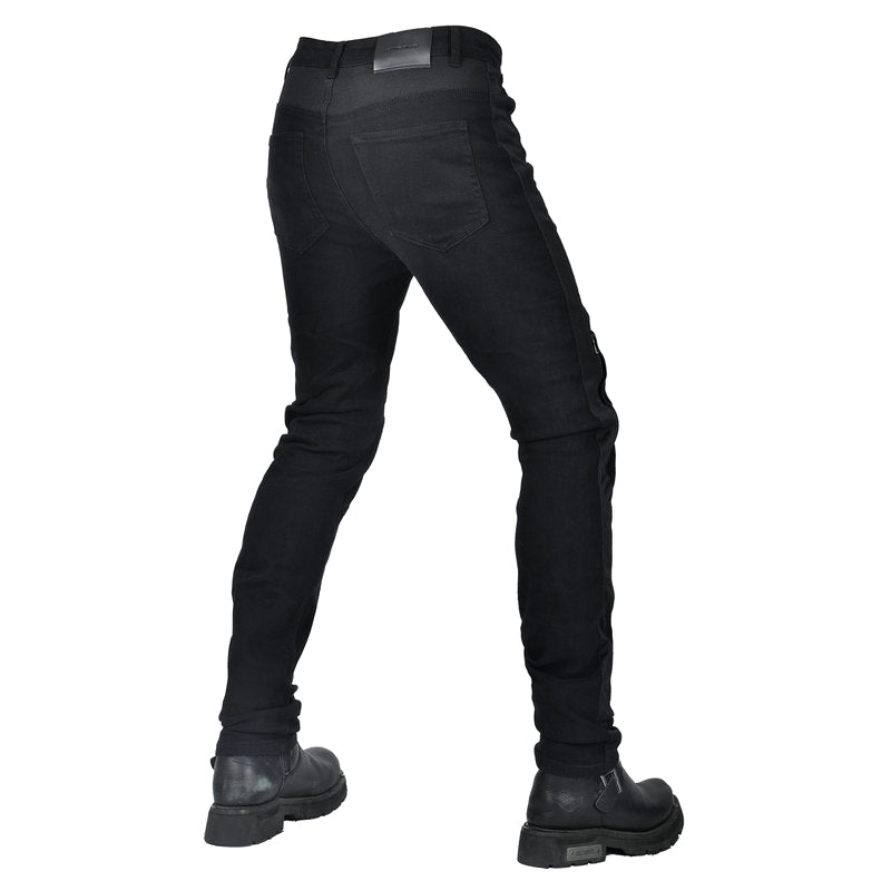 Men Summer Motorcycle Racing Slim Fit Meshed Jeans