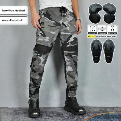 Men Summer Motorcycle Airflow Two-Way Meshed Pants