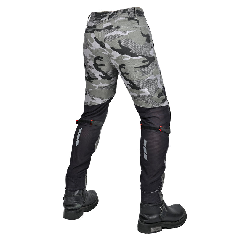 Men Summer Motorcycle Airflow Two-Way Meshed Pants