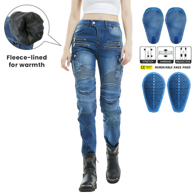 Winter Women Fierce 4 Fleece-lined Motorcycle Jeans