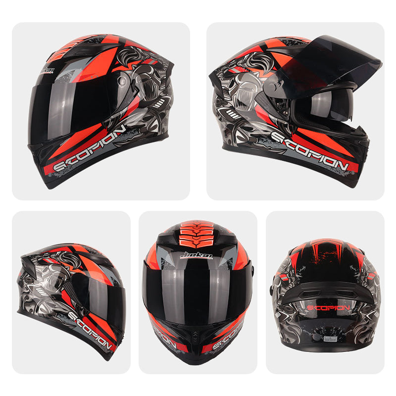Off-Road Dual Lens Motorcycle Full Face Helmet