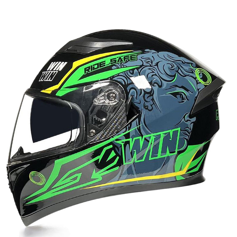 Off-Road Dual Lens Motorcycle Full Face Helmet