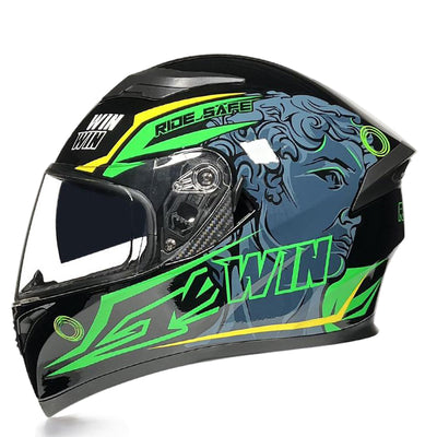 Off-Road Dual Lens Motorcycle Full Face Helmet