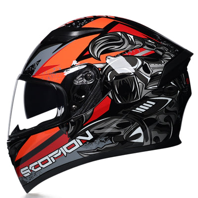 Off-Road Dual Lens Motorcycle Full Face Helmet