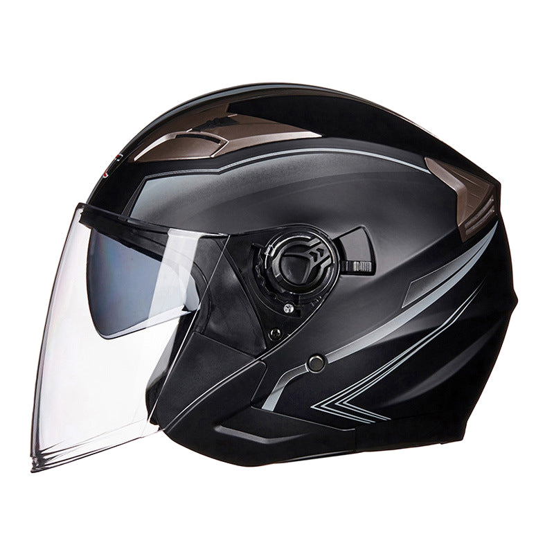 four season dual sport motorcycle helmet (xL, 6) New GXT summer double lens motorcycle helmets open Face Motorbike Helmet