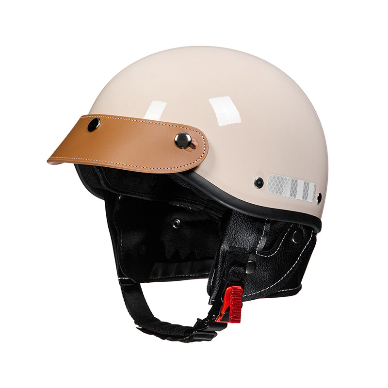 Retro Aristocratic Style Motorcycle Half Face Helmet