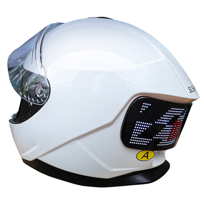 LED Display All-Season Motorcycle Modular Helmet