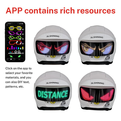 LED Display All-Season Motorcycle Modular Helmet