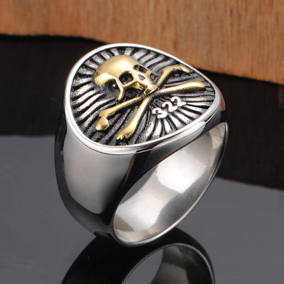 Hip Hop Skull Ring