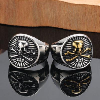 Hip Hop Skull Ring