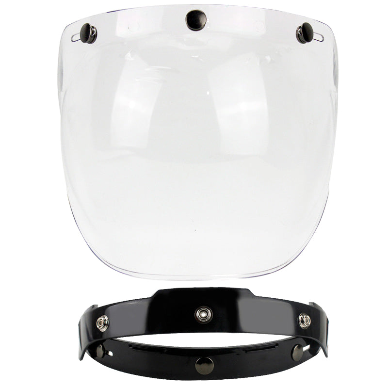 Motorcycle Open Face Helmet DOT Standard Double D Buckle