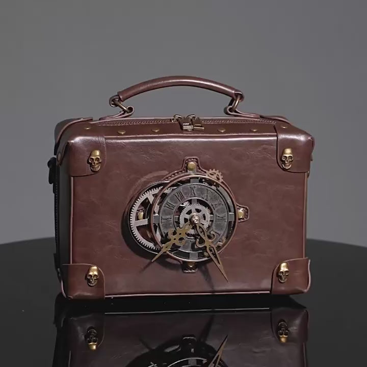 Vintage Time Traveler Shouldler Bag