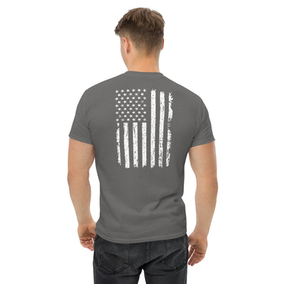 Men's Distressed American Flag Tees