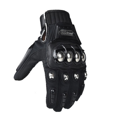 Motorcycle Riding Gloves with Alloy Steel Protective Shell