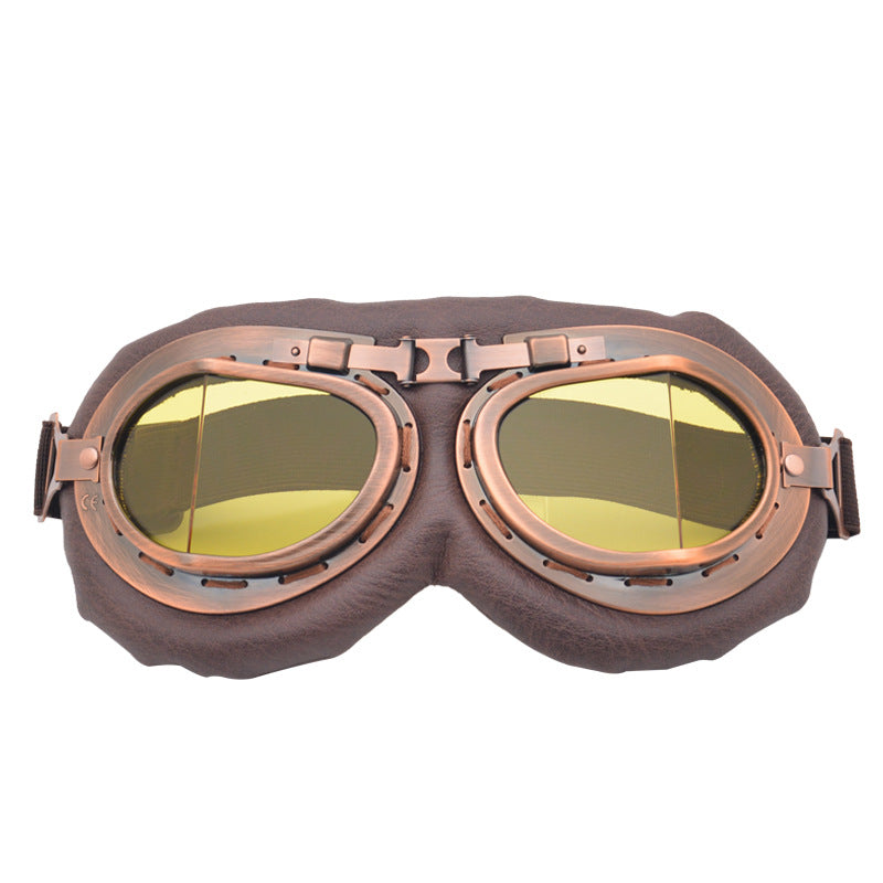 vintage pilot goggles Retro Aviator Motorcycle Goggles – Biker Forward